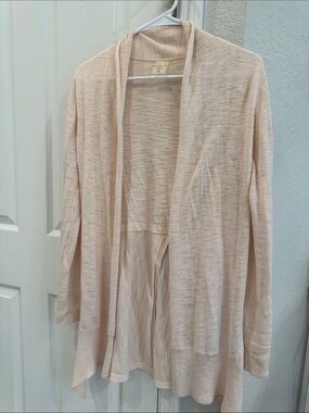 CALIA by Carrie Underwood Pale Pink Open-Front Cardigan